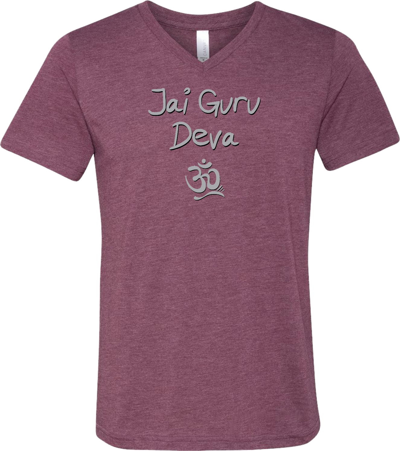 Yoga TShirt Jai Guru Deva leicht Triblend VAusschnitt eBay