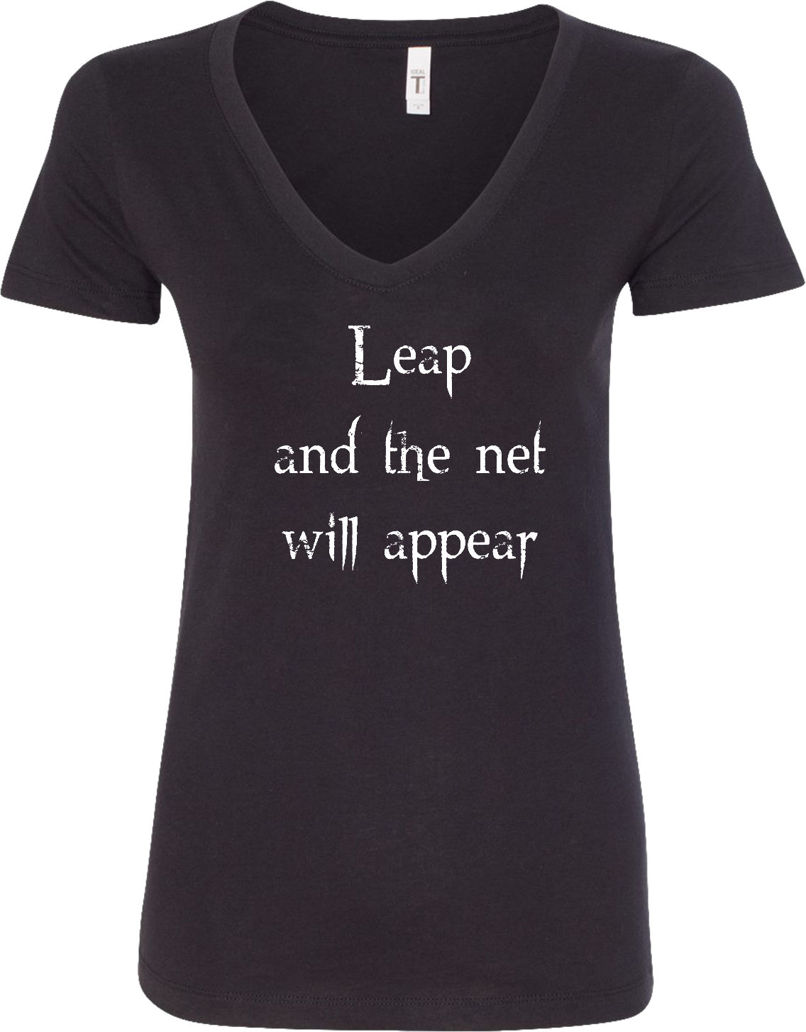 Womens Yoga T-shirt Leap Blended V-neck