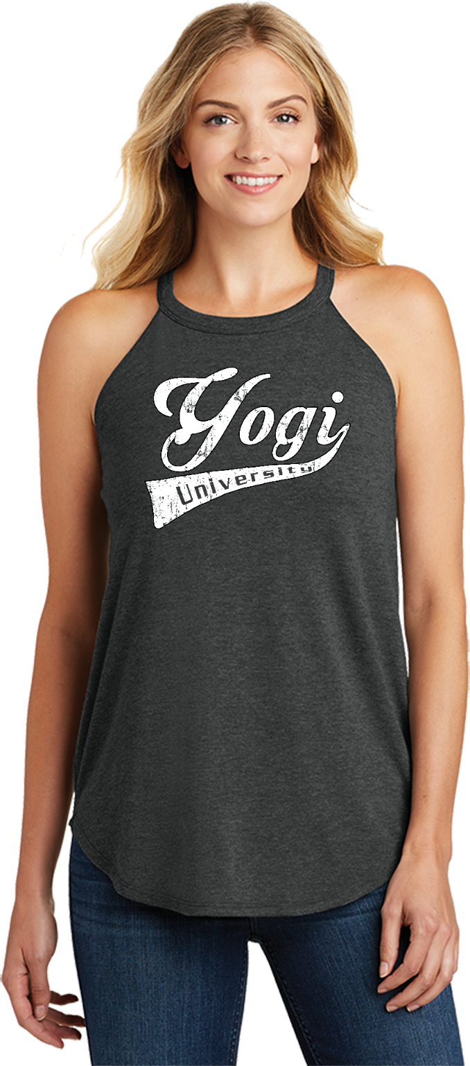 Womens Yoga Tank Top Yogi University Triblend Rocker Tanktop - Picture 3 of 8
