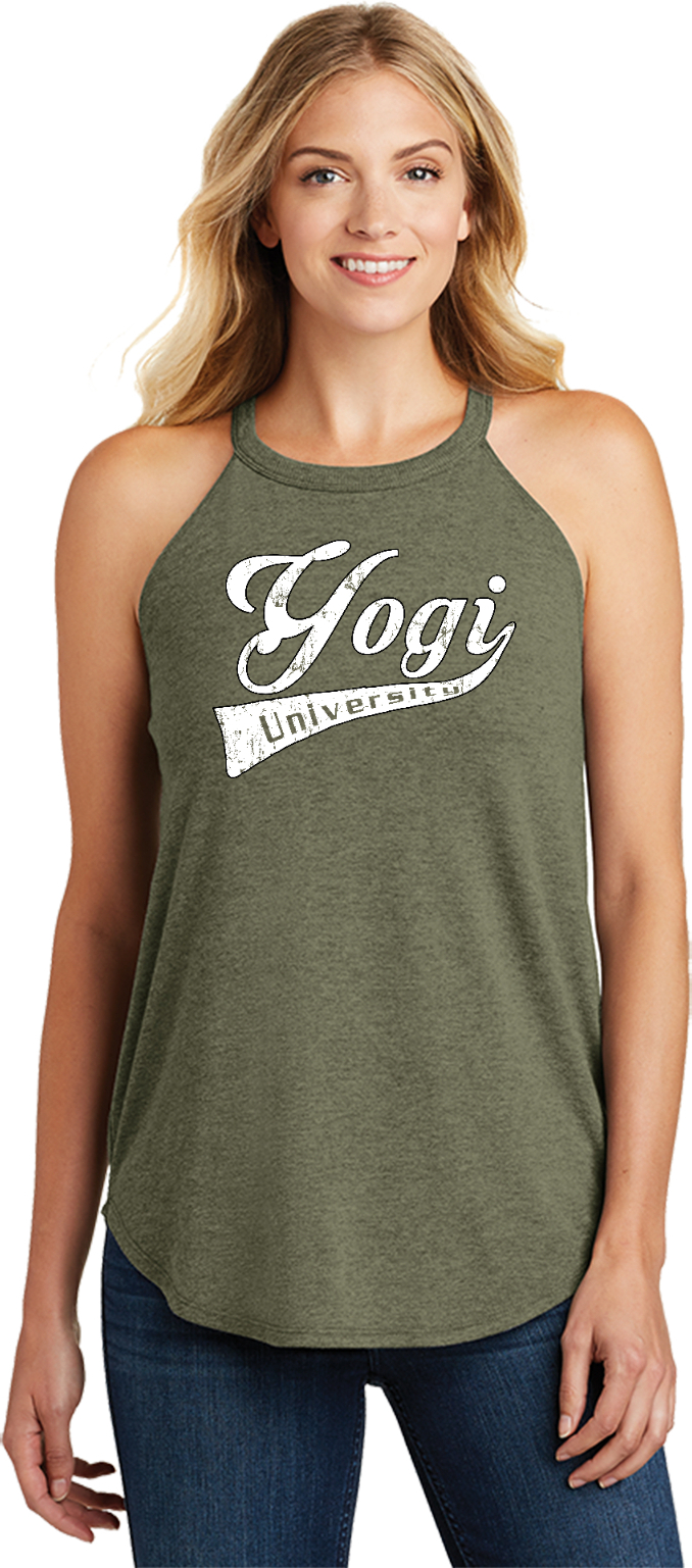 Womens Yoga Tank Top Yogi University Triblend Rocker Tanktop - Picture 5 of 8