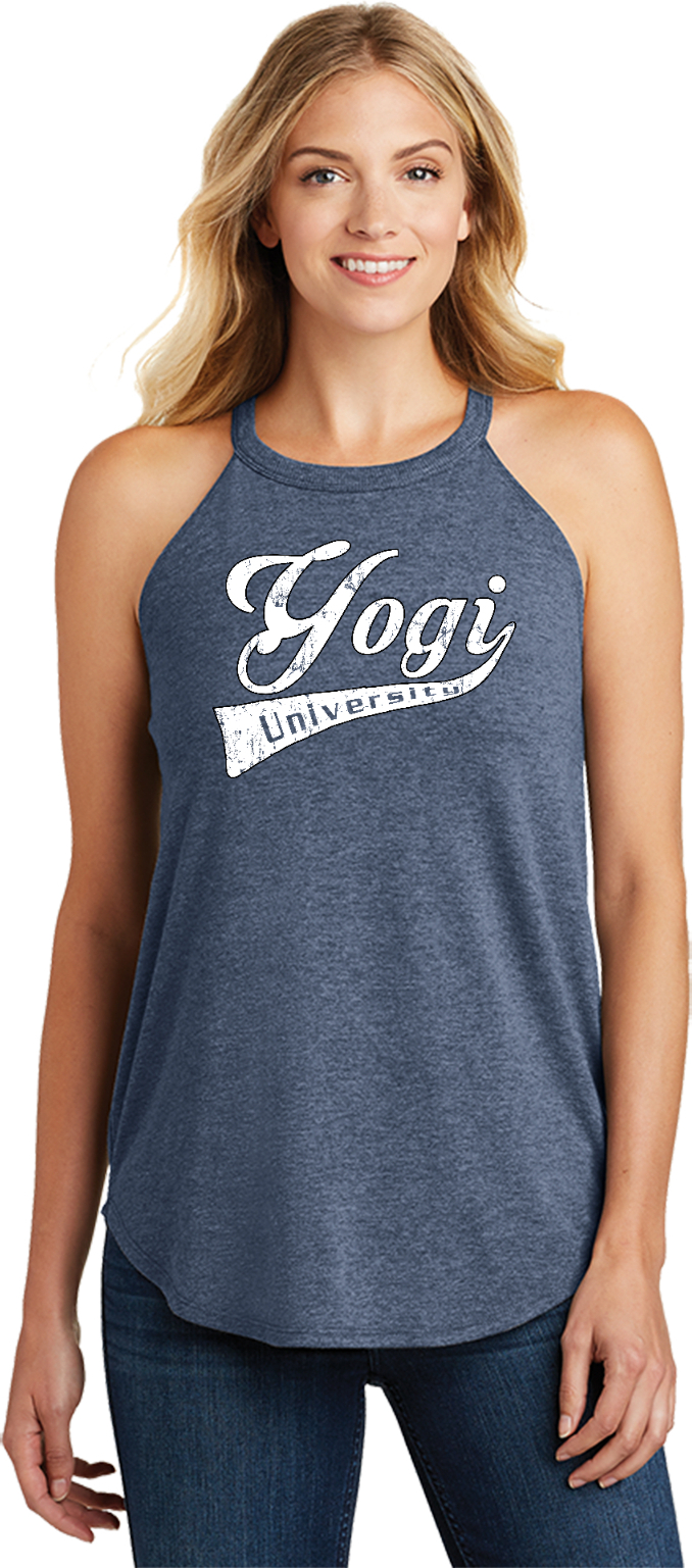Womens Yoga Tank Top Yogi University Triblend Rocker Tanktop - Picture 7 of 8